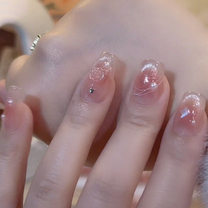 Luxuriöses Künstlerisches Press-On Nagelset Brehn