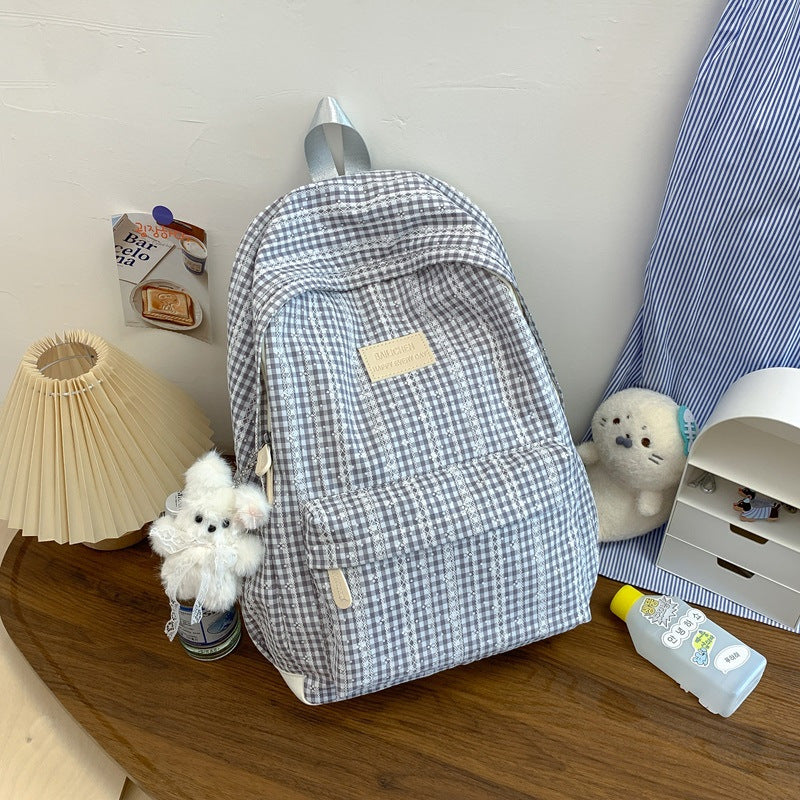 Stylischer karierten Rucksack