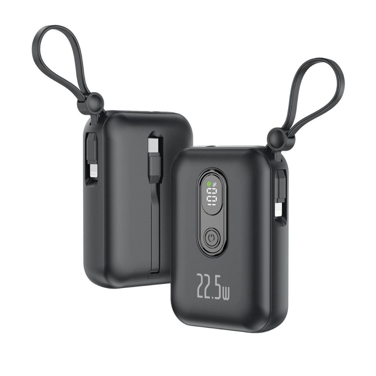Tragbare Powerbank mit Integriertem Usb-C Anschluss und Digitaler Ladestandsanzeige Brehn