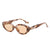 Modische auffällige ovale Sonnenbrille Brehn