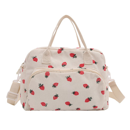 Stylische Erdbeer-Print-Handtasche