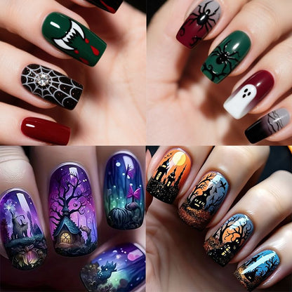 Halloween-Themen-Nagelkunstverlängerungen Brehn