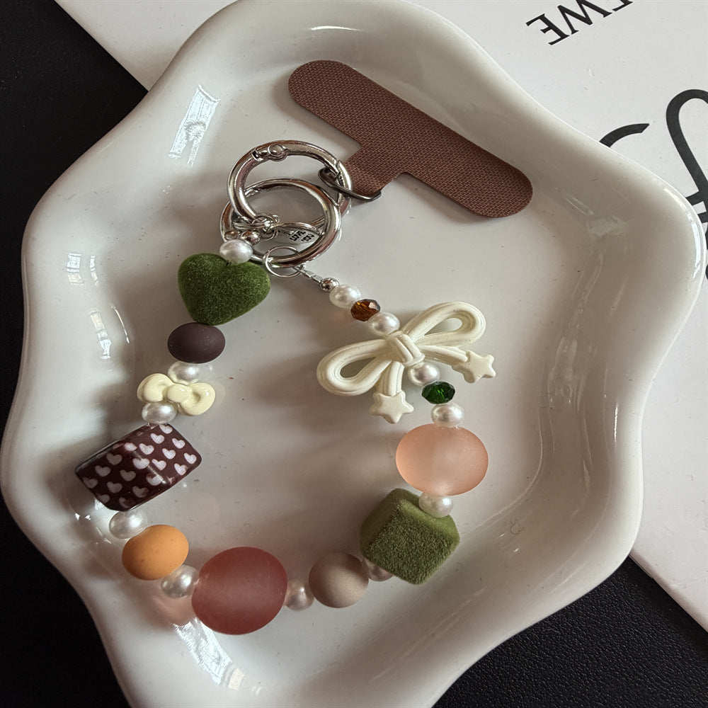 Handgefertigter dekorativer Charm Schlüsselanhänger Brehn