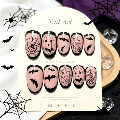 Halloween-Themen Press-On Nagelkunst Set