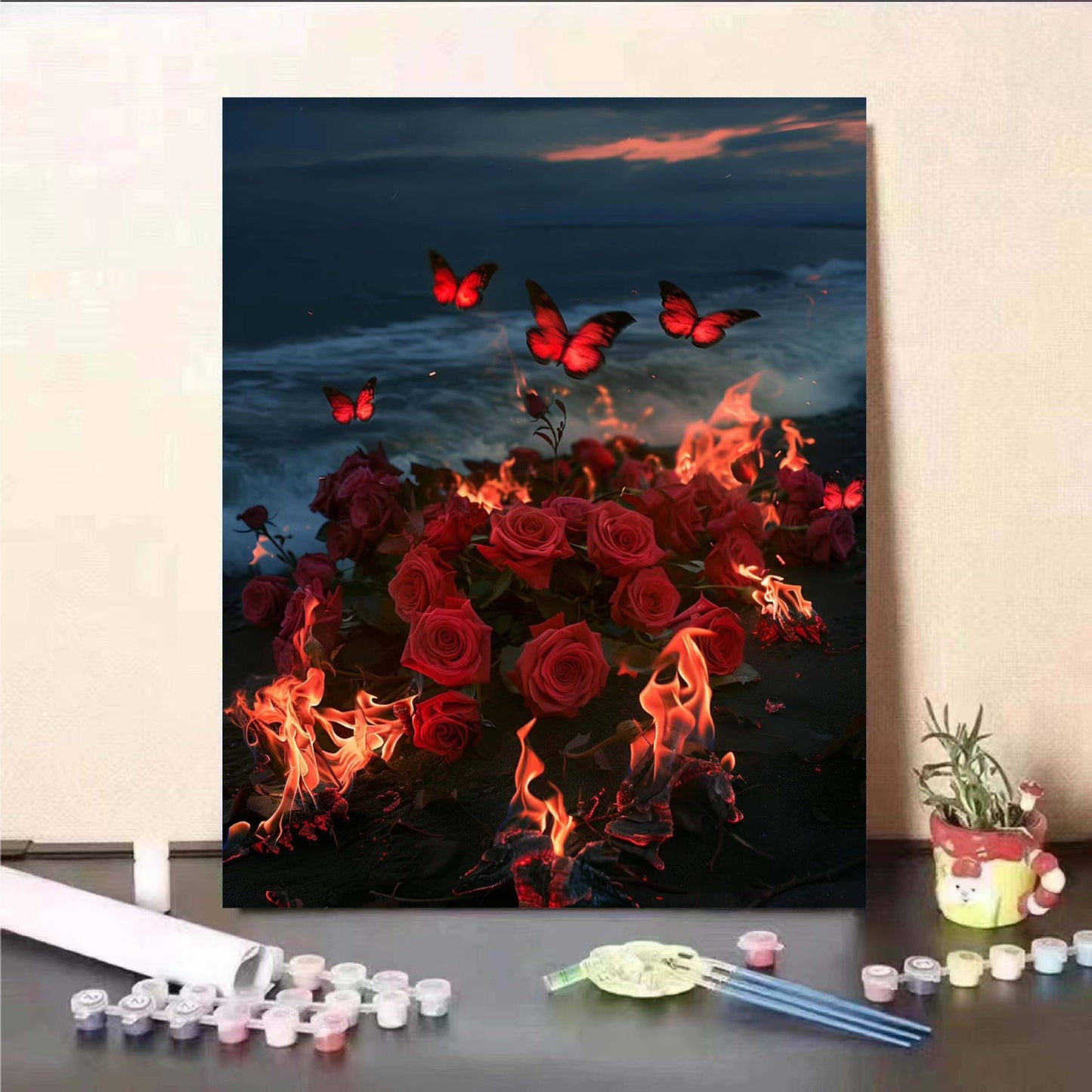 Floral Fantasy Malen nach Zahlen Wandkunst Brehn