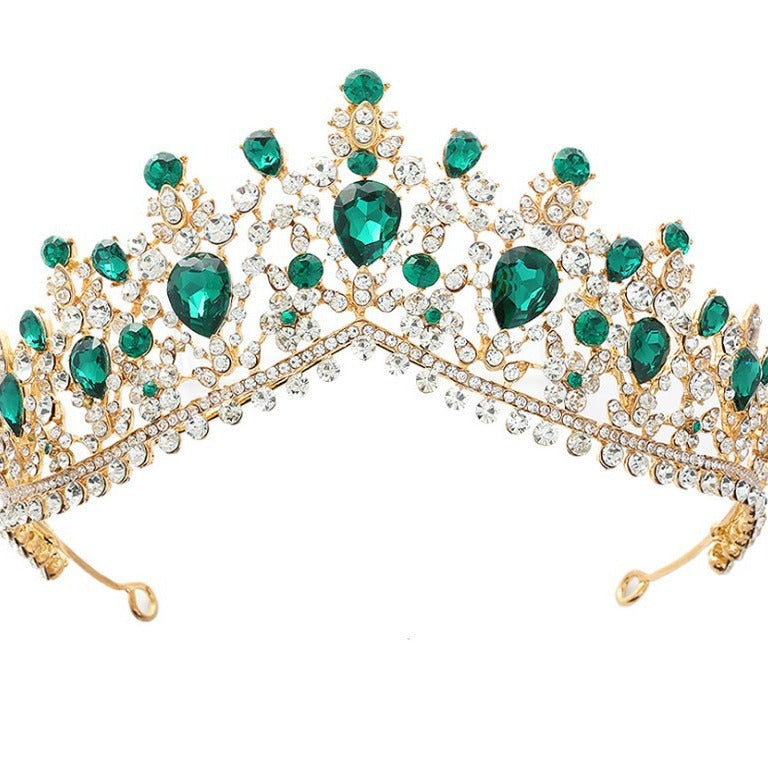 Damen Glamouröse Tiara mit Strass- und Kristallverzierungen Brehn