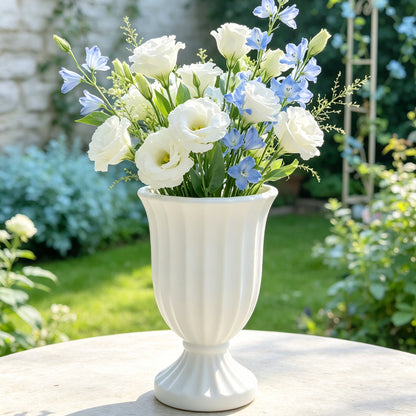 Majestätische gerippte dekorative Vase Brehn