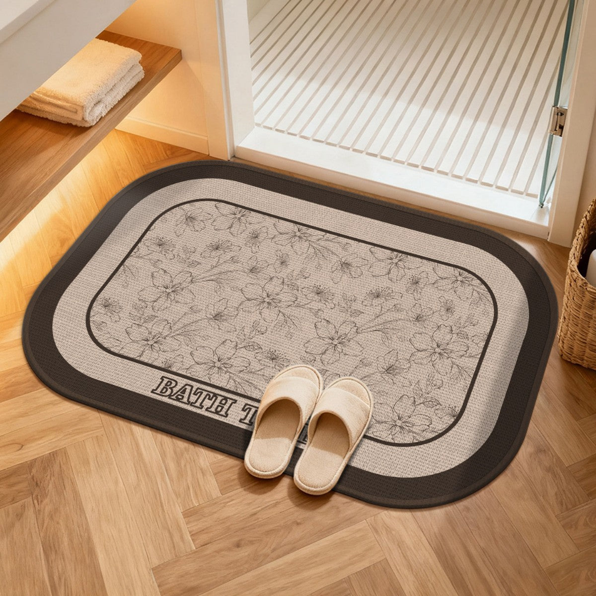Komfort Wasserabweisende Badematte Brehn