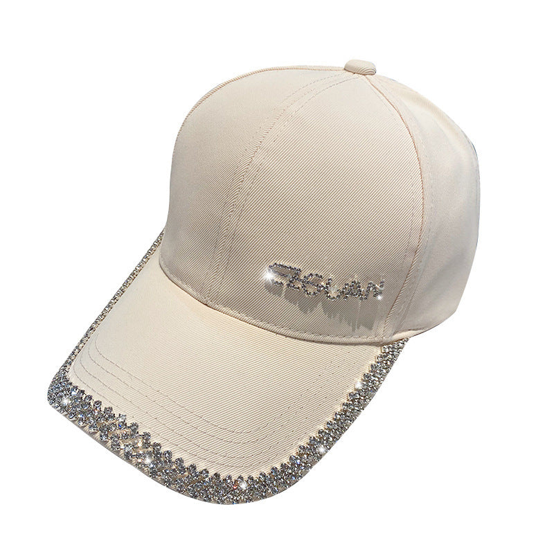 Damen Glitzernde Strass-besetzte Baseballkappe Brehn