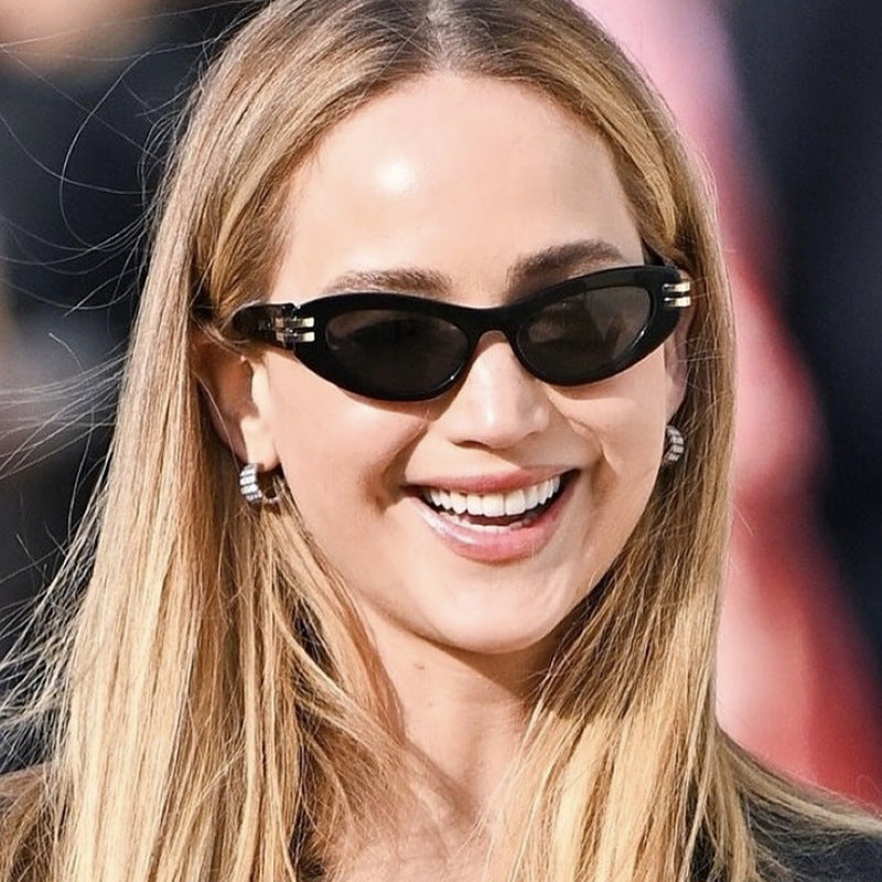 Damen Cat-Eye Sonnenbrille mit luxuriösen Akzenten Brehn