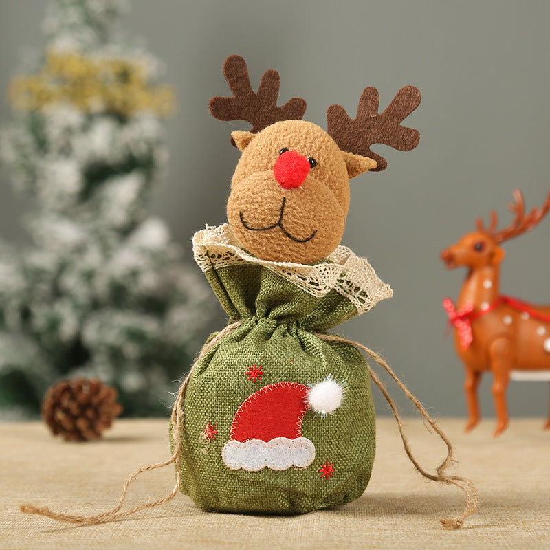 Niedlicher Weihnachtsgeschenkesack im Rentier-Design Brehn