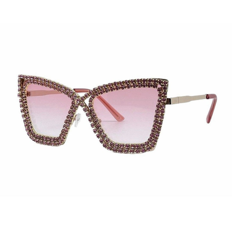 Damen Sonnenbrille mit glamourösem Kristallbesatz Brehn