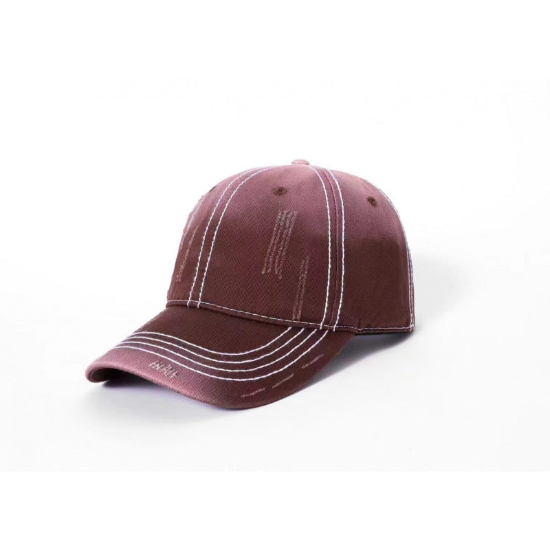Herren klassische distressed Baumwoll-Baseballmütze Brehn