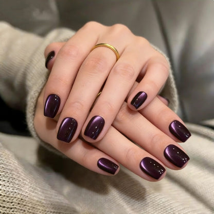 Kunstnägel mit Elegantem Farbverlauf und Schimmerndem Glanz Brehn