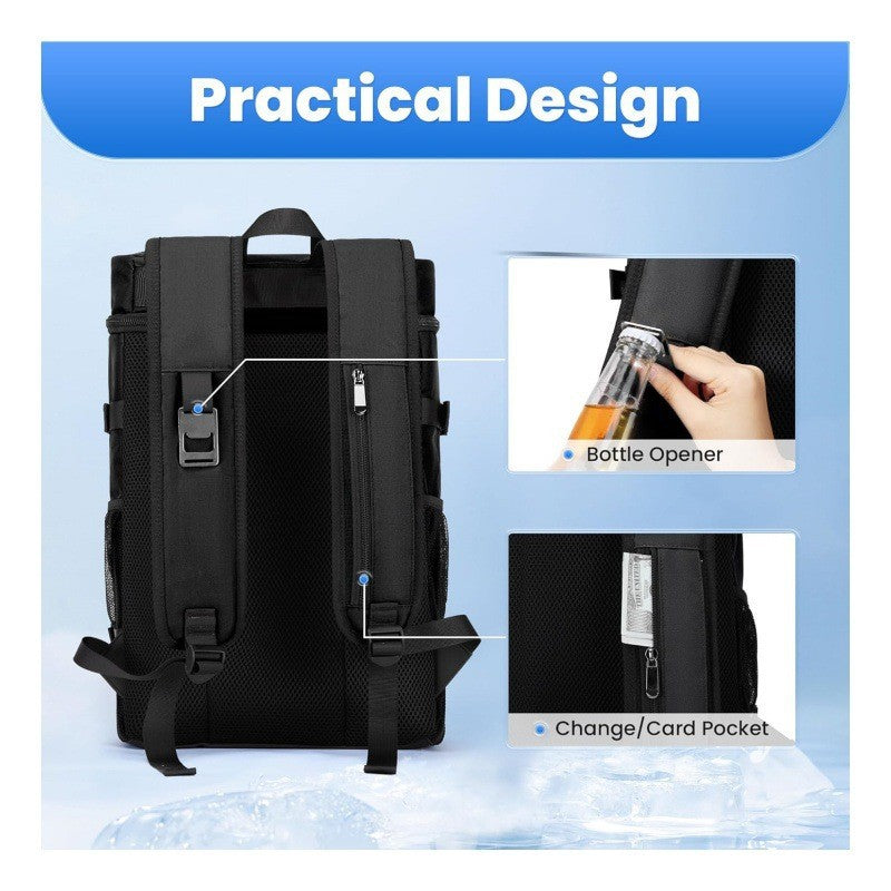 Kühlrucksack mit Isolierten Fächern und Flaschenhaltern Brehn