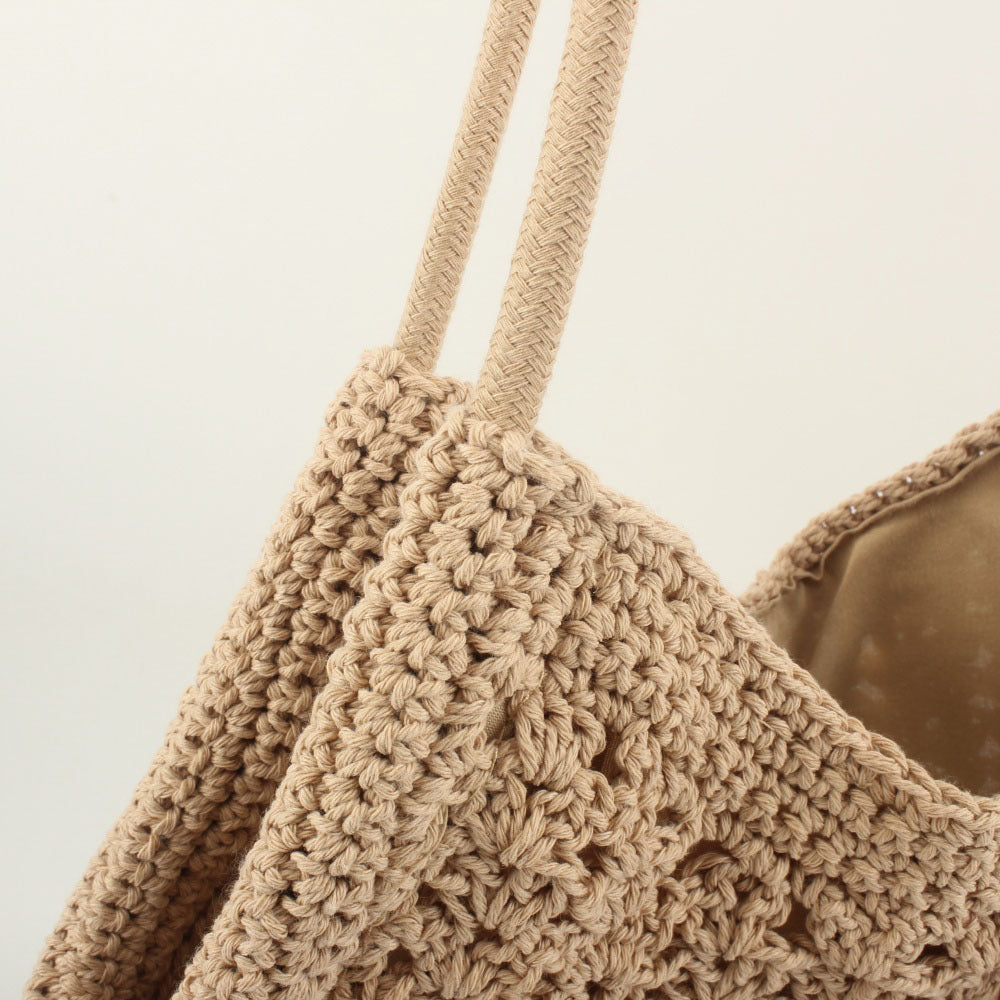 Häkelhandtasche mit Fransigen Akzenten Brehn