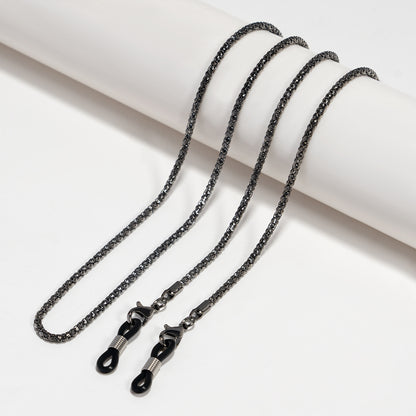 Elegante versilberte Brillen Kette Brehn