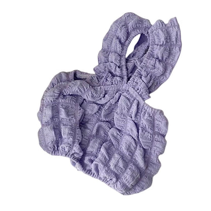 Plüsch Texturiertes Twist Haarhandtuch Wrap