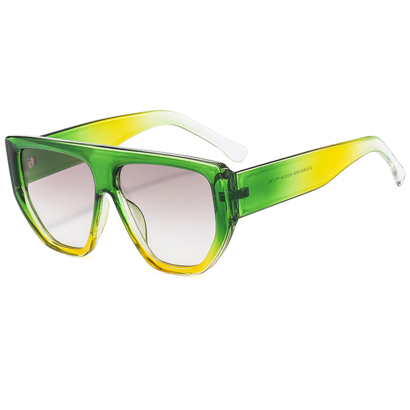 Damen Oversized Sonnenbrille mit stylischem geometrischen Rahmen Brehn