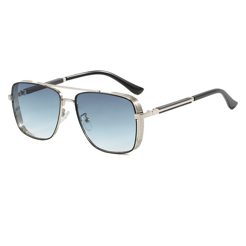 Damen modische quadratische Sonnenbrille mit luxuriösen Metallakzenten Brehn