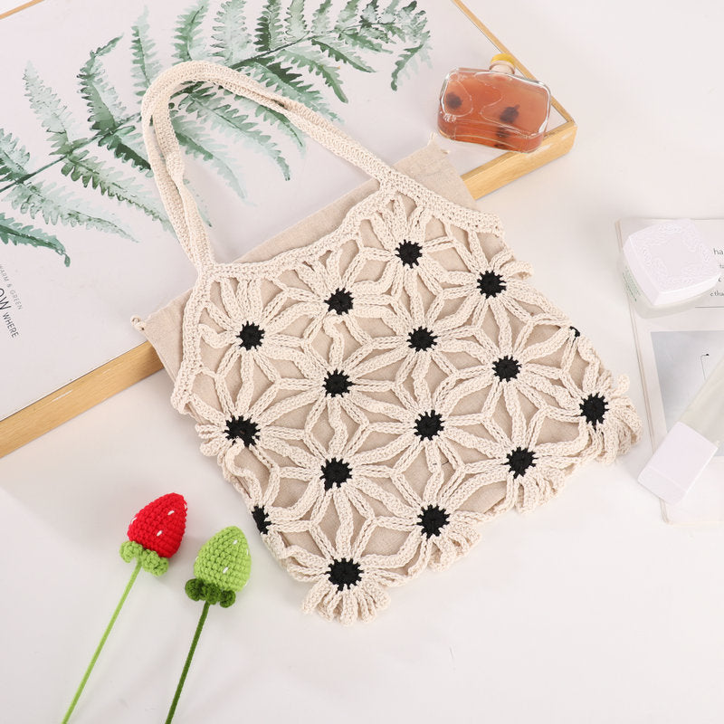Handgefertigte Blumenmuster-Shopper-Tasche Brehn