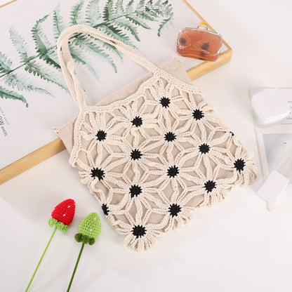 Handgefertigte Blumenmuster-Shopper-Tasche Brehn