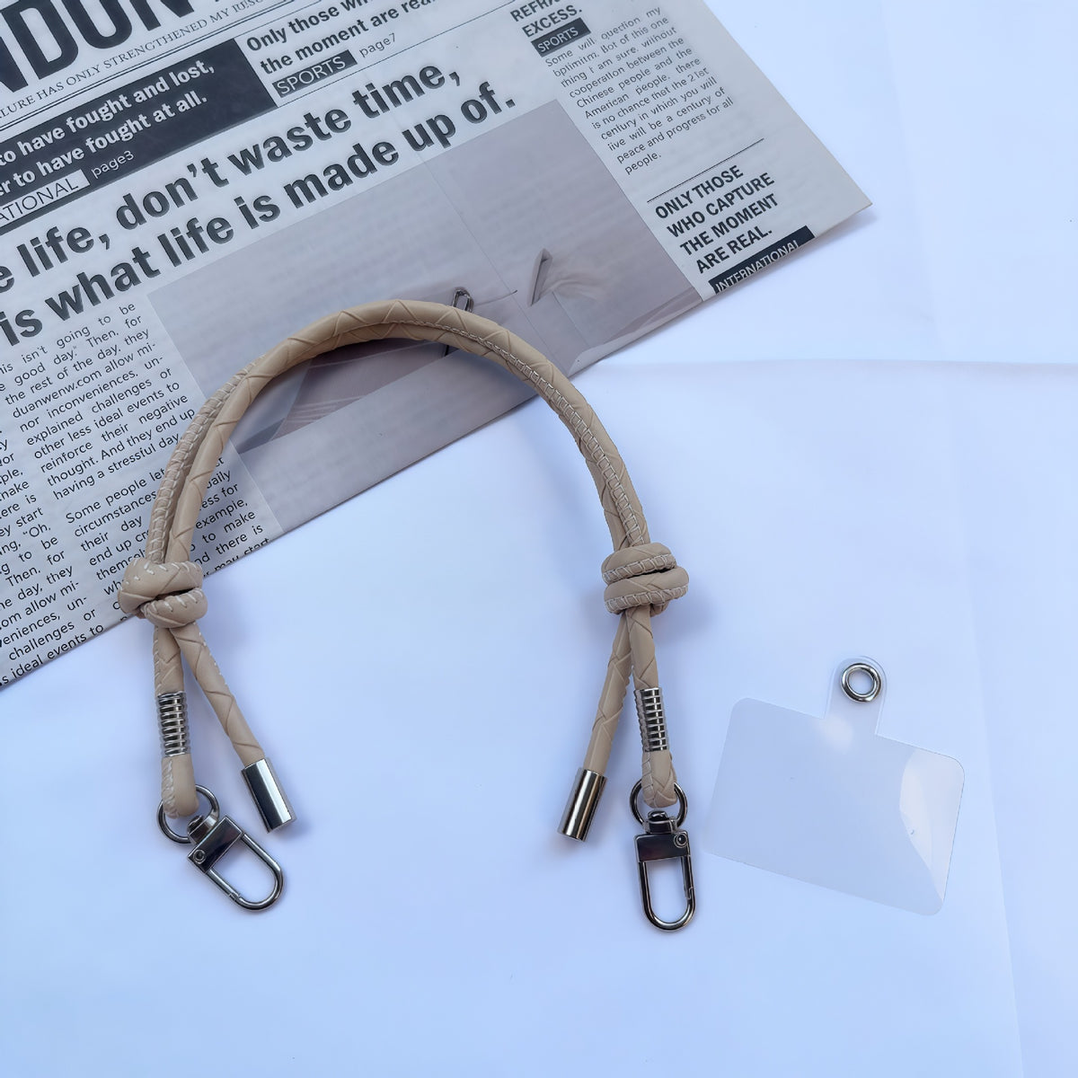 Premium geflochtener Lanyard mit ID-Halter Brehn