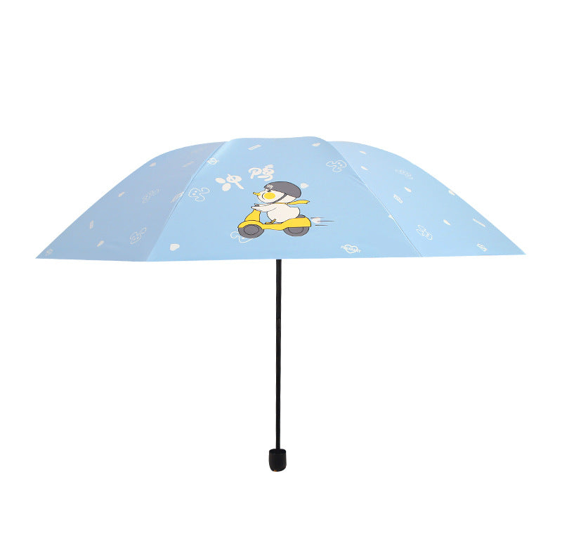 Damen Falt-Regenschirm mit verspieltem Tiermotiv Brehn