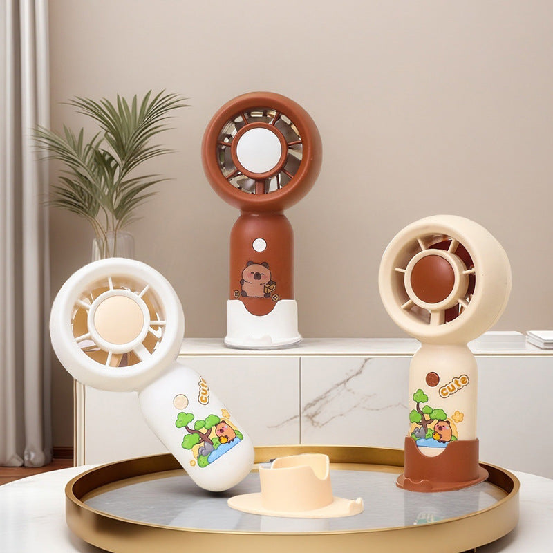 Frauen Handheld Mini-Ventilator mit USB-Ladefunktion und ergonomischem Design Brehn