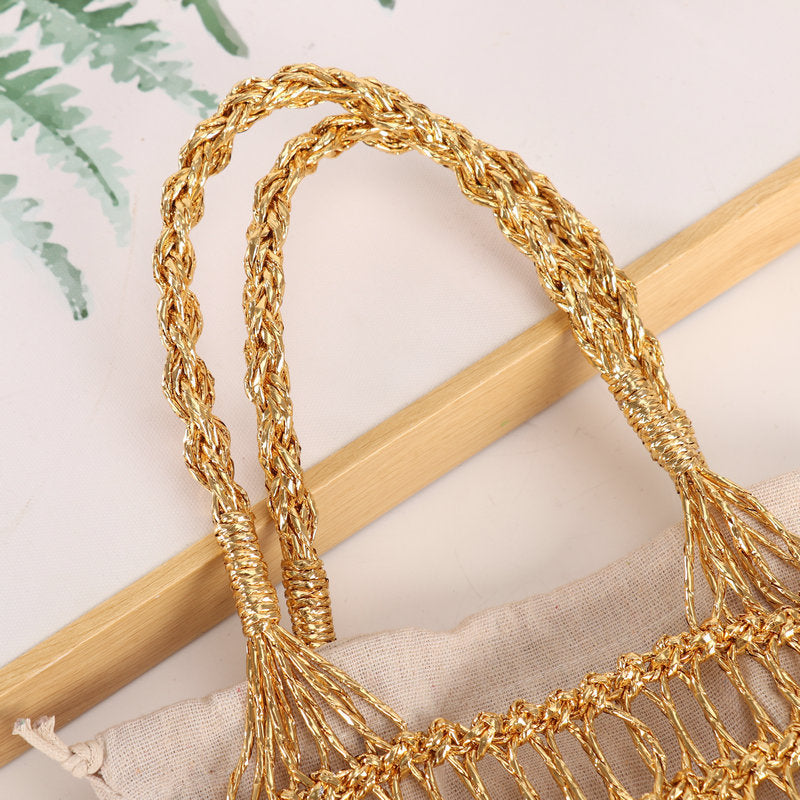 Handgewebte Netzshopper-Tasche Brehn