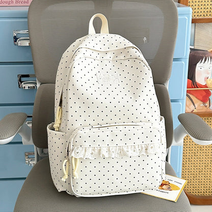 Charmanter gepunkteter Schulrucksack Brehn