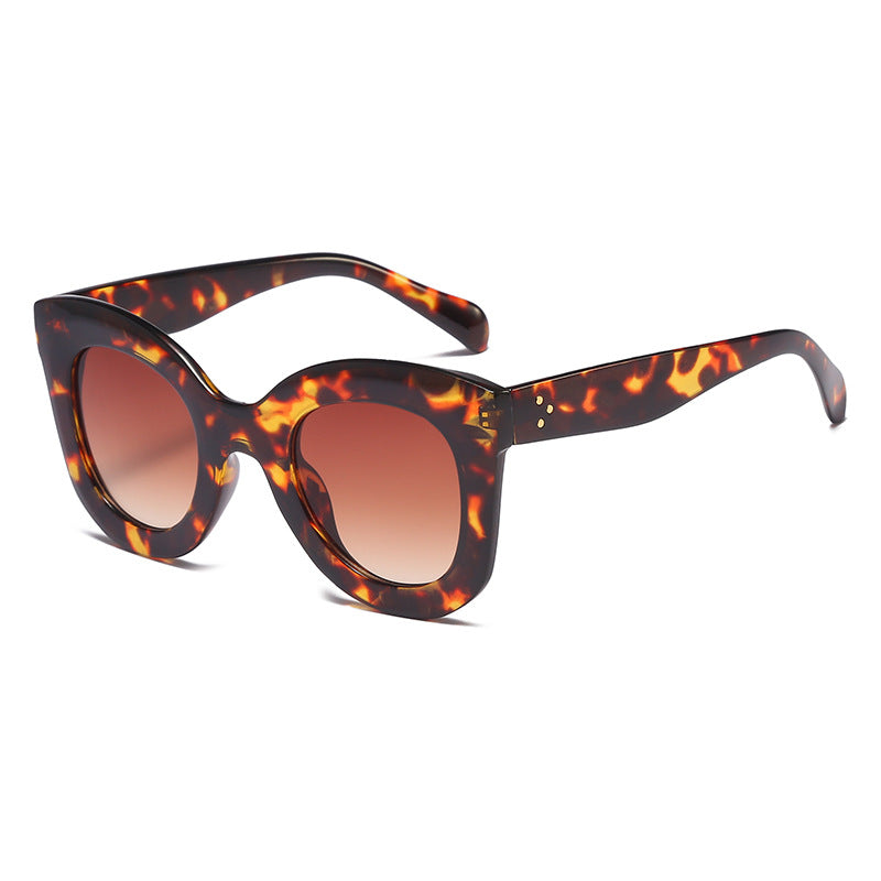 Damen Elegante oversized Sonnenbrille mit ausgefallenem Rahmen Brehn