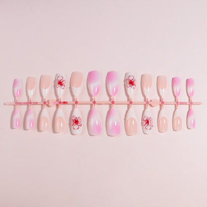 Premium Press-On Nail Set mit dekorativen Akzenten Brehn