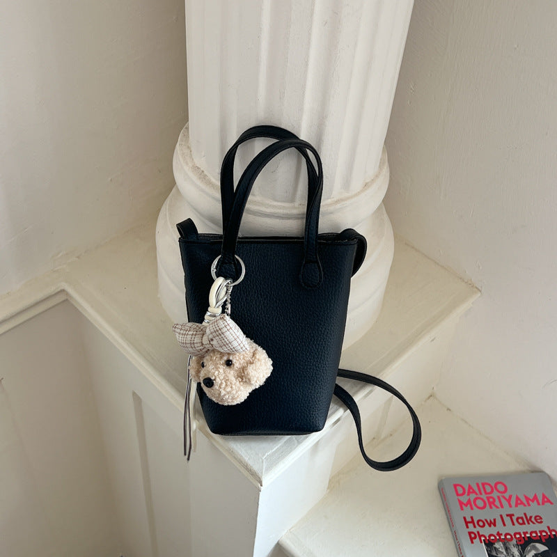 Kompakte Leder Mini Tote Tasche