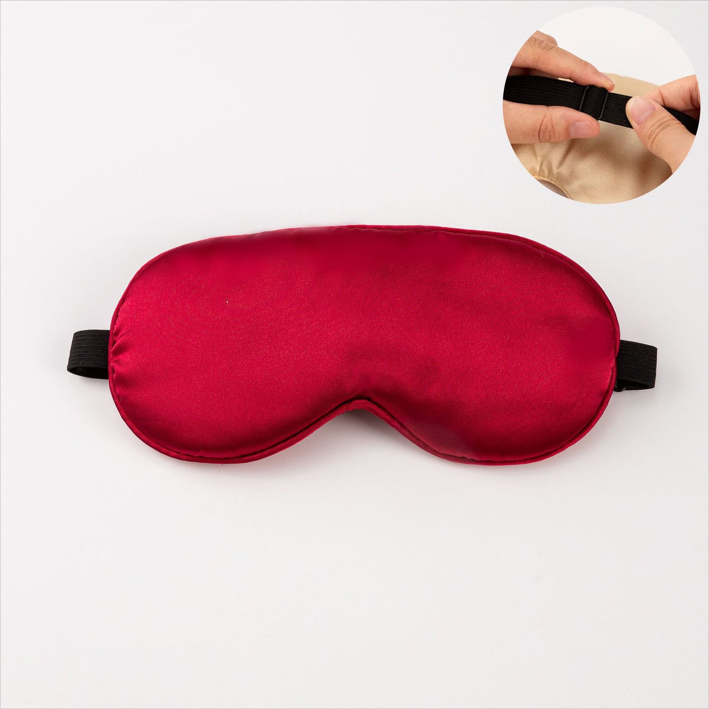 Unisex nan ergonomische Schlafmaske mit verstellbarem Elastikband und weicher Satinoberfläche Brehn