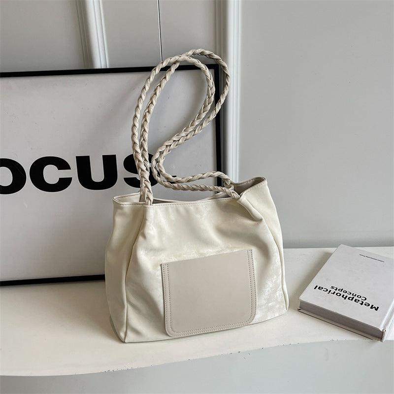 Modische geflochtene Griff Tote Bag Brehn