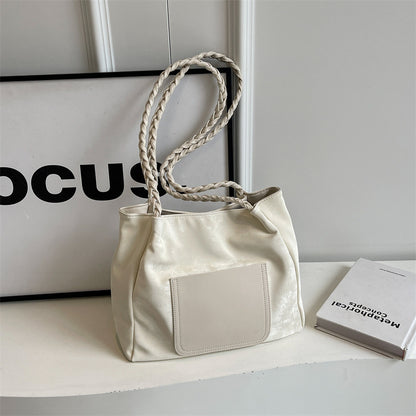 Modische geflochtene Griff Tote Bag Brehn