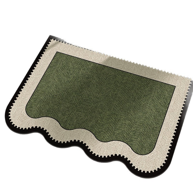 Elegante Fischgrätenmuster-Teppich Bodenbelag Brehn