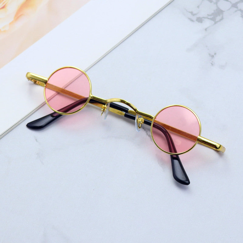 Retro-inspirierte runde Metallrahmen-Sonnenbrille Brehn