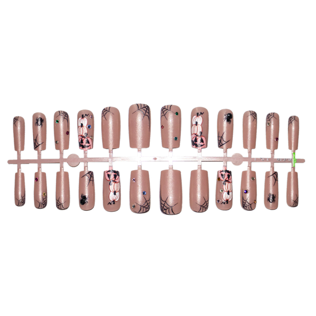 Saisonales von Halloween inspiriertes Acryl-Nagelkunst-Set