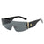 Damen trendige Sonnenbrille mit futuristischem Design Brehn