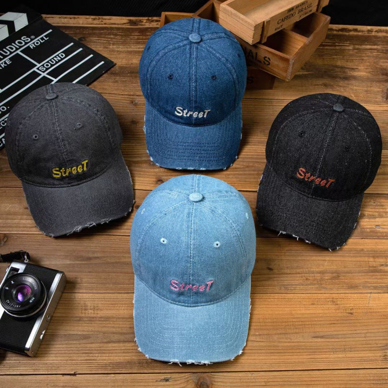 Damen Distressed Denim Baseballcap Brehn 1784084141