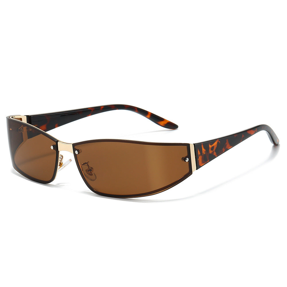 Stylische Cat-Eye Shield Sonnenbrille Brehn