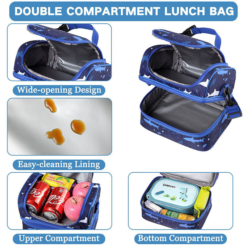 Damen isolierte Kühltasche mit doppeltem Fächerdesign Brehn