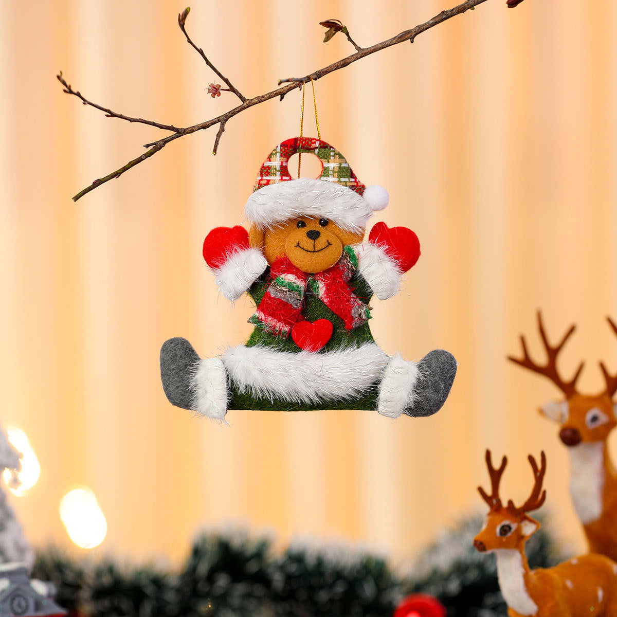 Dekorative Filz Santa Ornament Schale