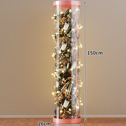 Hohe klare acryl vertikale Display-Zylinder für Mini-Parfüm- & Probeflaschen-Sammlung