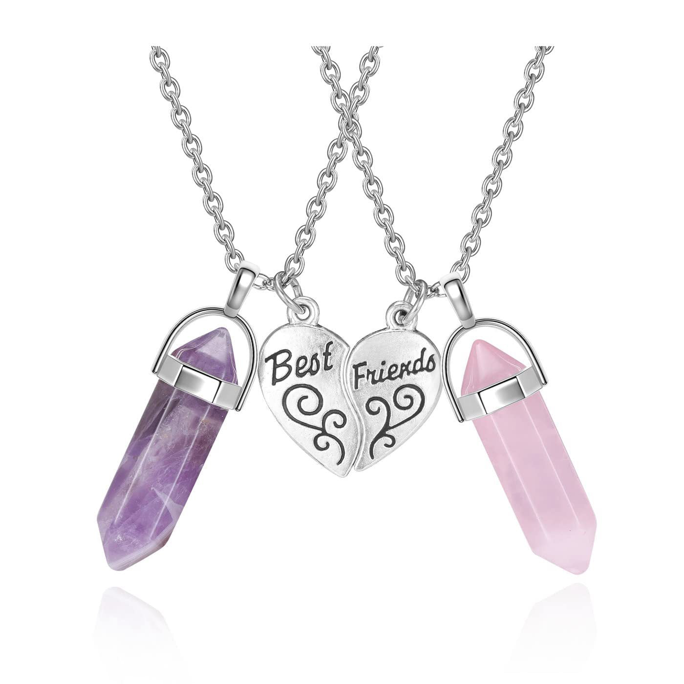 Beste Freunde Kristall Anhänger Necklace Brehn