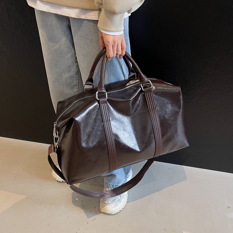 Premium Leder Wochenend Reisetasche Brehn