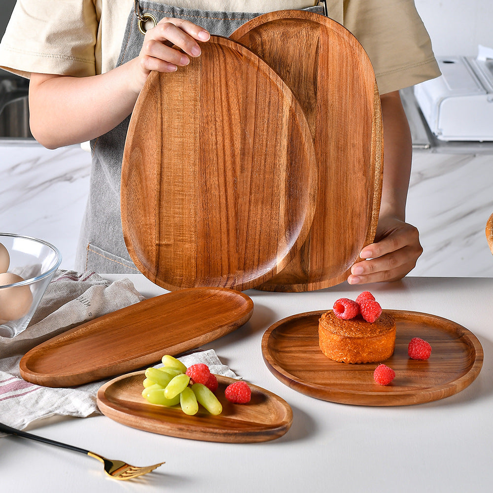 Elegante Holzservierplatte mit Ergonomischem Design Brehn