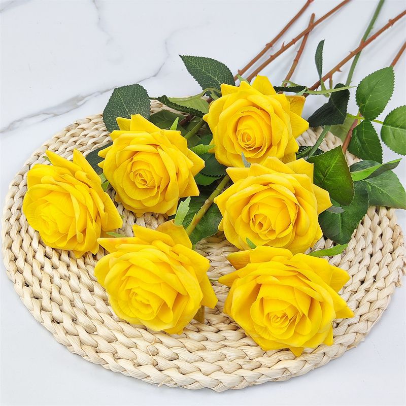 Künstlicher Blumen-Rosen-Stielstrauß
